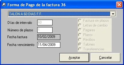 Captura de pantalla 5 — Ayuda WINTRANS: Gestor de facturas