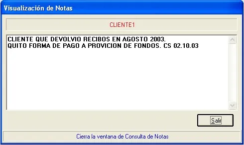 Captura de pantalla 5 — Ayuda WINTRANS: Entidades
